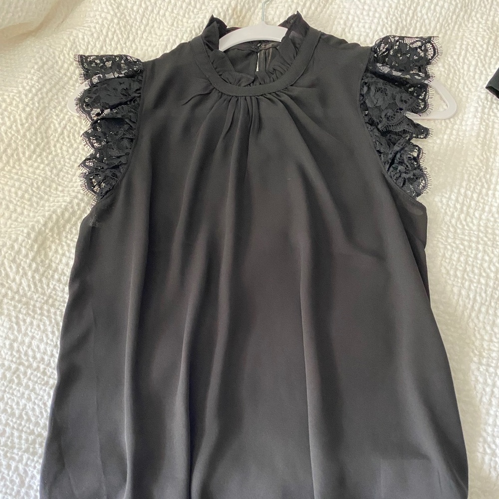 Express dressy top black XS